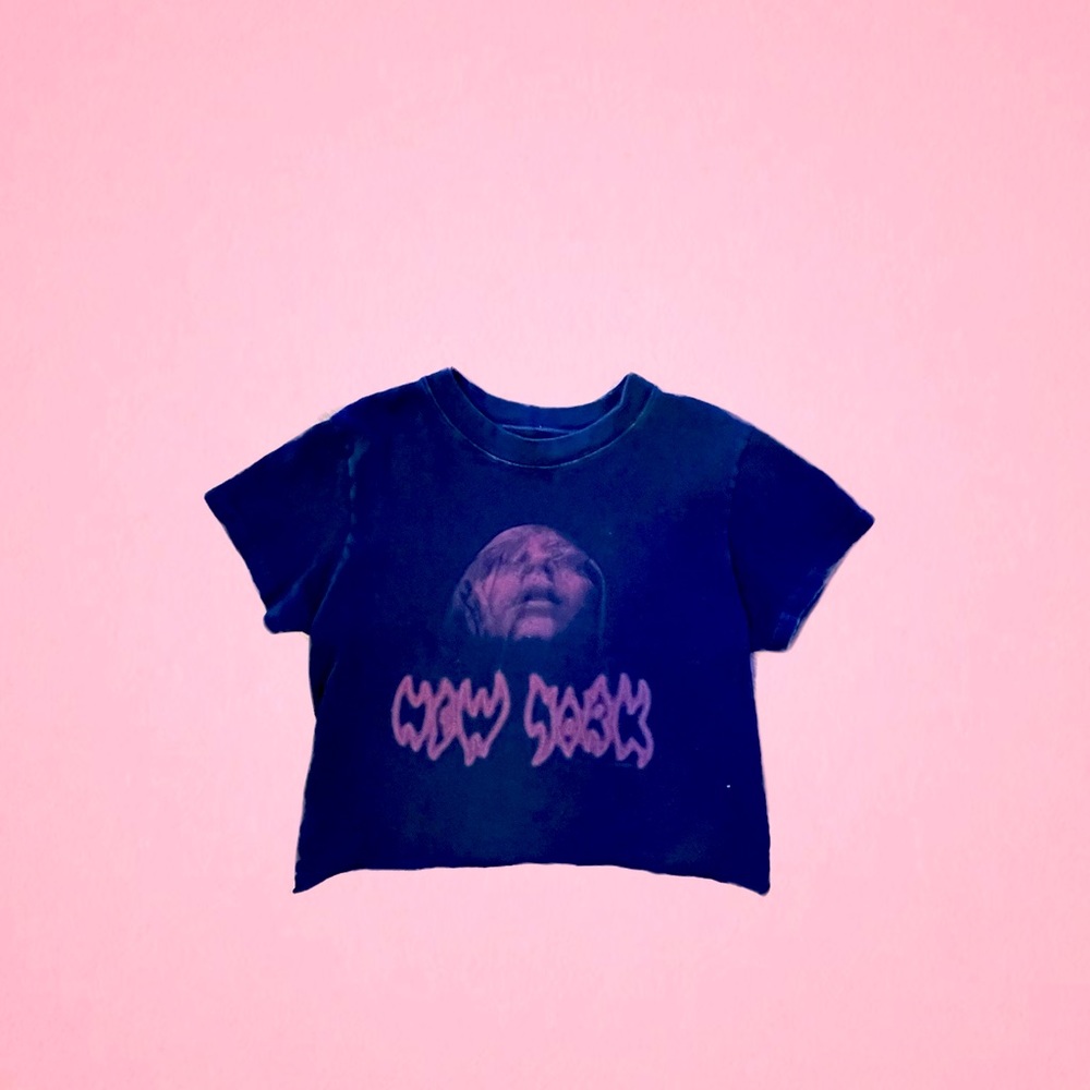 New York baby tee graphic crop top